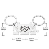 Engraved House Keyring Personalized Keychain Couple Valentine Gift