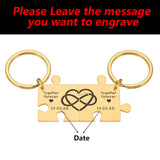 Engraved House Keyring Personalized Keychain Couple Valentine Gift