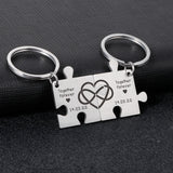Engraved House Keyring Personalized Keychain Couple Valentine Gift