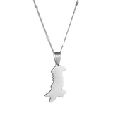 Pakistan Map & Flag Pendant Necklaces - Pakistani Ethnic Jewelry