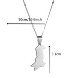 Pakistan Map & Flag Pendant Necklaces - Pakistani Ethnic Jewelry