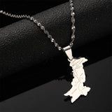 Pakistan Urdu Map Pendant Necklaces - Pakistani Charm Ethnic Jewelry