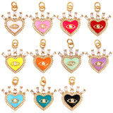 Palace Heart Enamel Charm Neon Pink... Plated Colour Necklace Bracelet Pendant