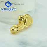 Paladkik Monkey Thai Amulet Brass Holy Wealth Magic Sex Love Charm Luck