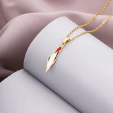 Palestinians Ethnic Map Pendant Necklace
