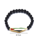 Map With Flag Beads Bracelet Jewelry Maps Chains
