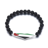 Map With Flag Beads Bracelet Jewelry Maps Chains