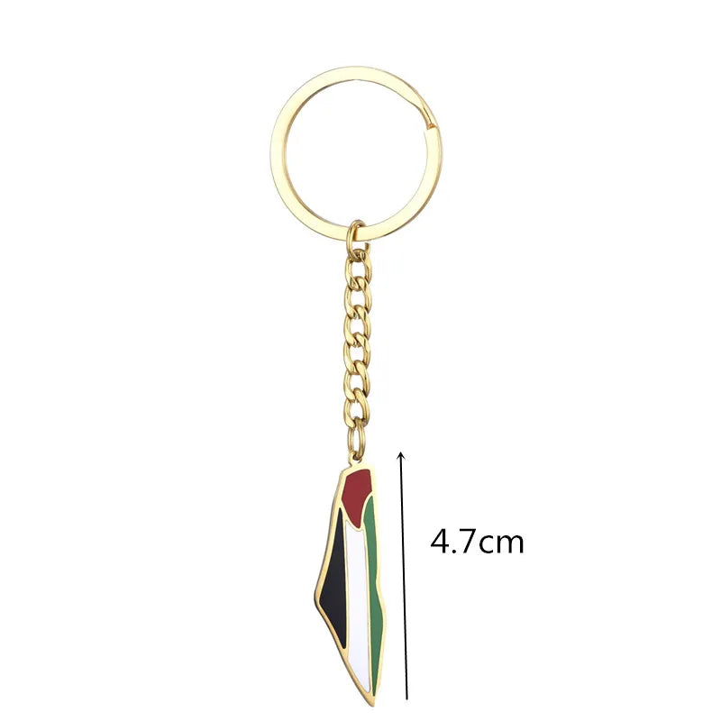 Map & Flag Pendants Jewelry Set