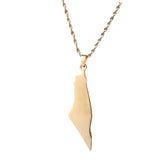 Arabic Map Pendant Necklace Men Women African Amulet Jewelry