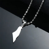 Arabic Map Pendant Necklace For Men Women African Amulet Jewelry