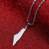 Arabic Map Pendant Necklace Men Women African Amulet Jewelry