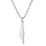 Arabic Map Pendant Necklace Men Women African Amulet Jewelry