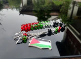 Flag Necklace with Coin Pendant