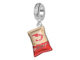 Pamela 925 Sterling Silver Shrimp Strip Amulet Snack Beads DIY Pendant Bracelet