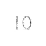 925 Sterling Silver Zircon Earrings Exaggerated Charm Circle Shape