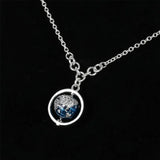 Pan Earth Necklace 925 Sterling Silver Jewelry Women Female Party Gift