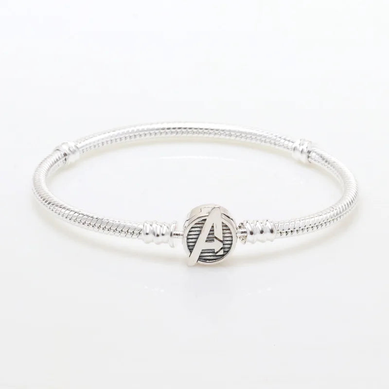 S925 Sterling Silver Pan Bracelet with Alliance Logo