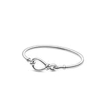 Pan Bracelet Sterling Silver S925 Mother's Eternal Symbol Flower Knot Bracelet
