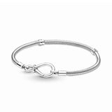 Pan Bracelet Sterling Silver S925 Mother's Eternal Symbol Flower Knot Bracelet