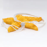 Pan Home S925 Silver Snake Bone Chain Bracelet