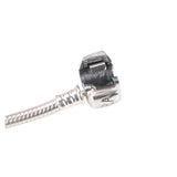 S925 Silver Snake Bone Bracelet with Pan Home Logo