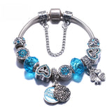 DIY Beaded Bracelet Transfer Bead Glass Love Clover Bracelet