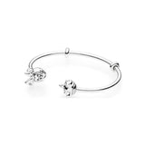 Sterling Silver S925 Doradiy Silver Bracelet Open Swivel