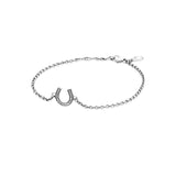 925 Silver Zircon Heart Bracelet Love Symbol Gift