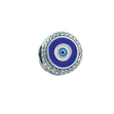 925 Silver Skeleton Bead Evil Eye Charms Bracelet Jewelry