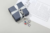 Pan's Ladies Key Chain, DIY Rainbow Unicorn Charm Pendant