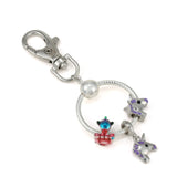 Pan's Ladies Key Chain, DIY Rainbow Unicorn Charm Pendant