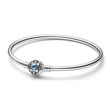 Sterling Silver Snowflake Bracelet DIY Beads S925 Bracelet
