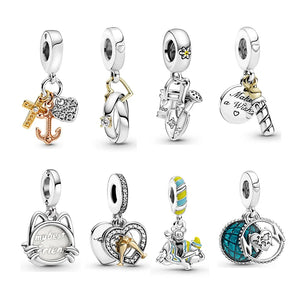 925 Silver Cat Mother Pendant Necklace