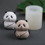 Panda Cake Decoration Silicone Mold 3D Backpack Bear Fondant Mold
