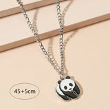 Panda Pendant Necklace Stainless Steel Jewelry