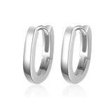 925 Sterling Silver Crystal Circle Earrings for Women Jewelry Gift