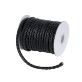 Pandhall Braided Leather Cord for DIY Jewelry Making 10yards/roll
