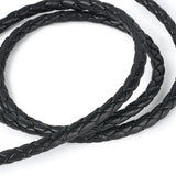 Pandhall Braided Leather Cord for DIY Jewelry Making 10yards/roll