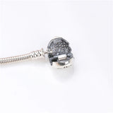 S925 Heart Shaped Sterling Silver Bracelet Snake Bone Chain