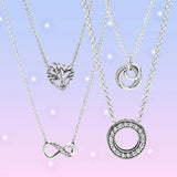 925 Silver Family Tree Pendant Necklace Gift
