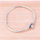 S925 Sterling Silver Heart Buckle DIY Bracelet