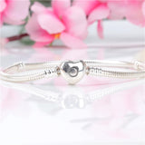 S925 Sterling Silver Heart Buckle DIY Bracelet
