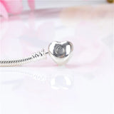 S925 Sterling Silver Heart Buckle DIY Bracelet