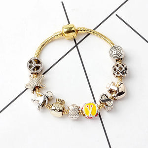PanjiaNew Tropical Ocean Bead Bracelet Anchor Money Bag Design Couple Gift
