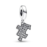 DIY Charms Couple Necklace 925 Sterling Silver Women Jewelry