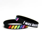 Pansexual LGBT Pride Silicone Sports Bracelet Wristband