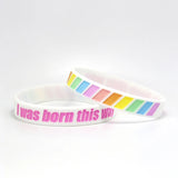 Pansexual LGBT Pride Silicone Sports Bracelet Wristband