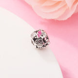 Pansy Flower Charm 925 Sterling Silver Jewelry