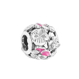 Pansy Flower Charm 925 Sterling Silver Jewelry