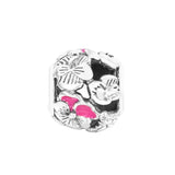 Pansy Flower Charm 925 Sterling Silver Jewelry